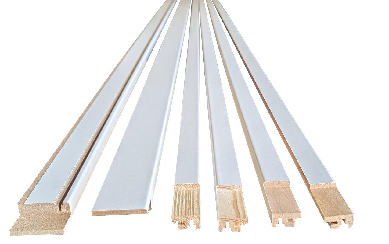 Primed white double classic jamb kit