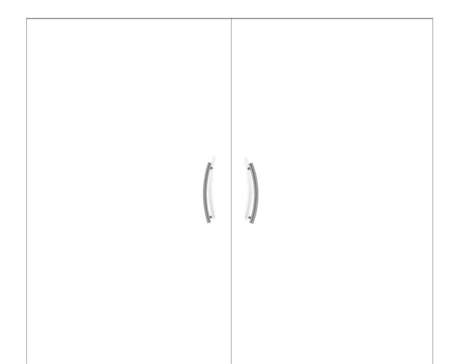 Glass Door Handle - Recommended Placement