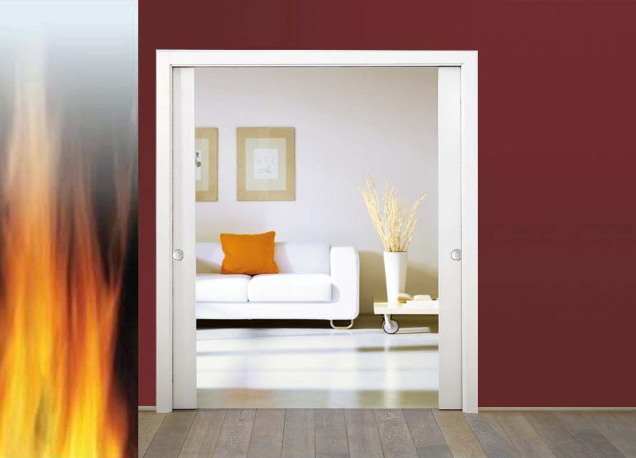 ECLISSE Classic DOUBLE FIRE-RATED Pocket Door System- FD30