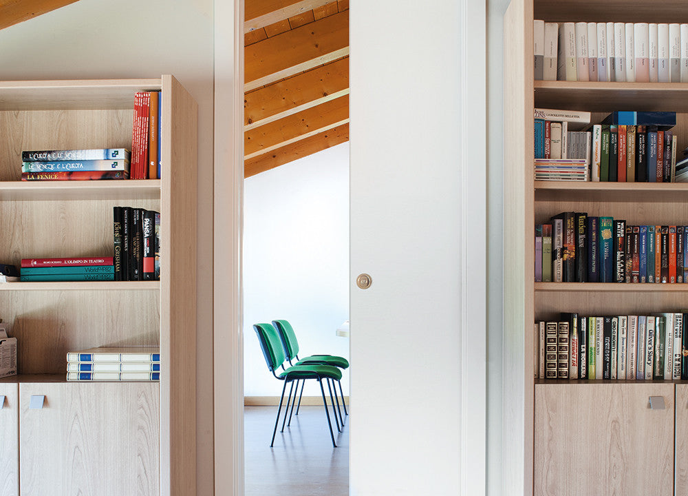 ECLISSE pocket doors are ideal for saving space in a loft-conversion.