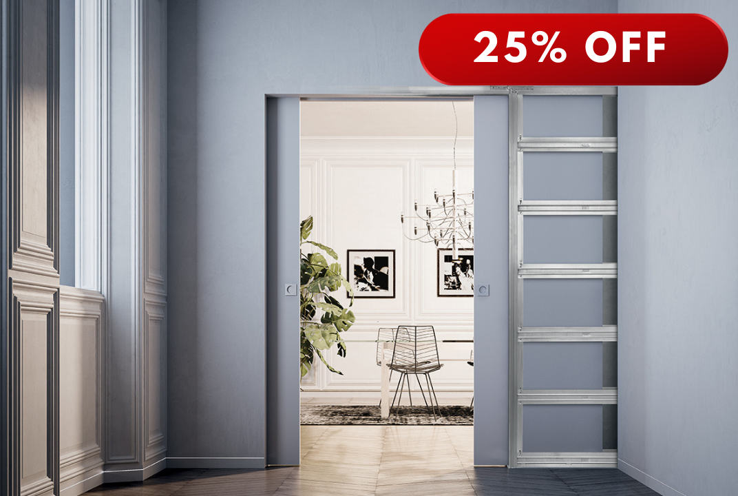 END OF LINE: Syntesis® Flush DOUBLE Pocket Door System
