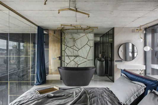 Industrial Chic in Vilnius: A Bold Harmonious Apartment Design