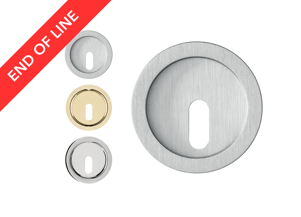 FIRENZE COLLECTION - AURA Round Lock Set For Sliding Pocket Door – Eclisse