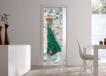 Classic 10mm Glass Pocket Door System Handpainted DEDICATO A KLIMT