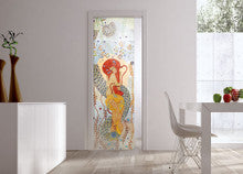 Classic 10mm Glass Pocket Door System Handpainted NINFE