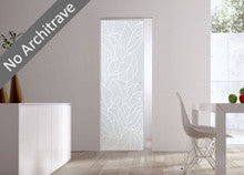 Syntesis® Flush  Glass Pocket Door System Patterned MAYLEA