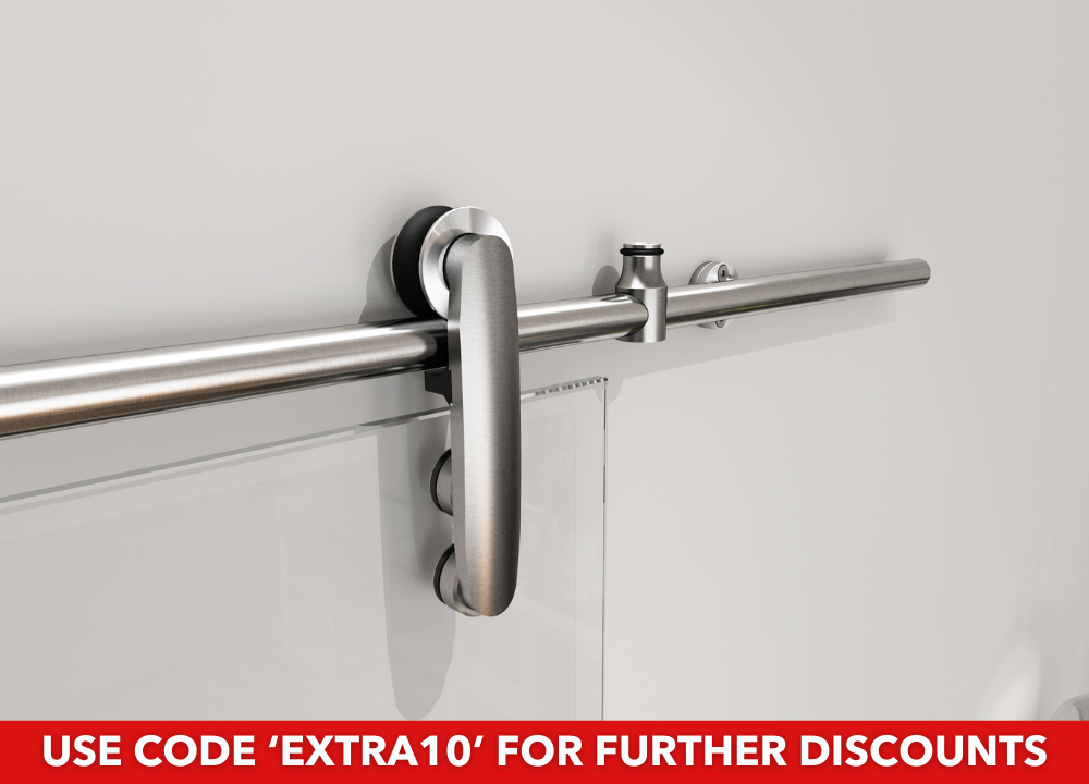 Vetroglide TECH Sliding Glass Door System - Track and Handle Only