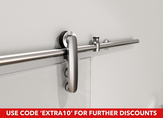 Vetroglide TECH Sliding Glass Door System - Track and Handle Only