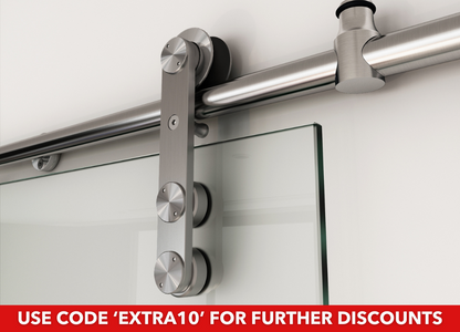 Vetroglide Classic Sliding Glass Door System - Track and Handle Only