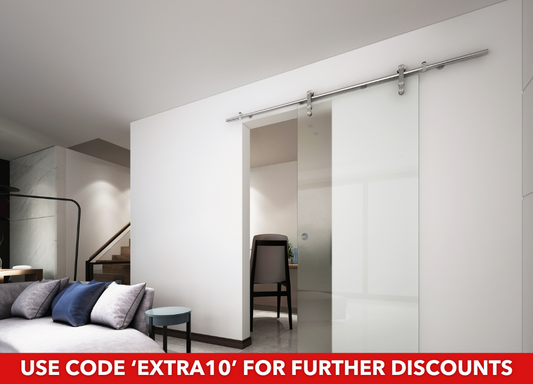 Vetroglide Classic Sliding Glass Interior Door System - Left to Right (DX)