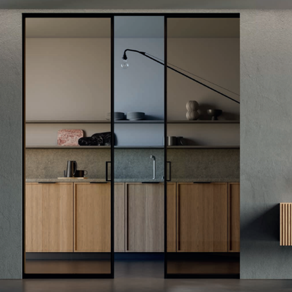 ECLISSE VetroLuxe: Aluminium Framed Glass Pocket Door