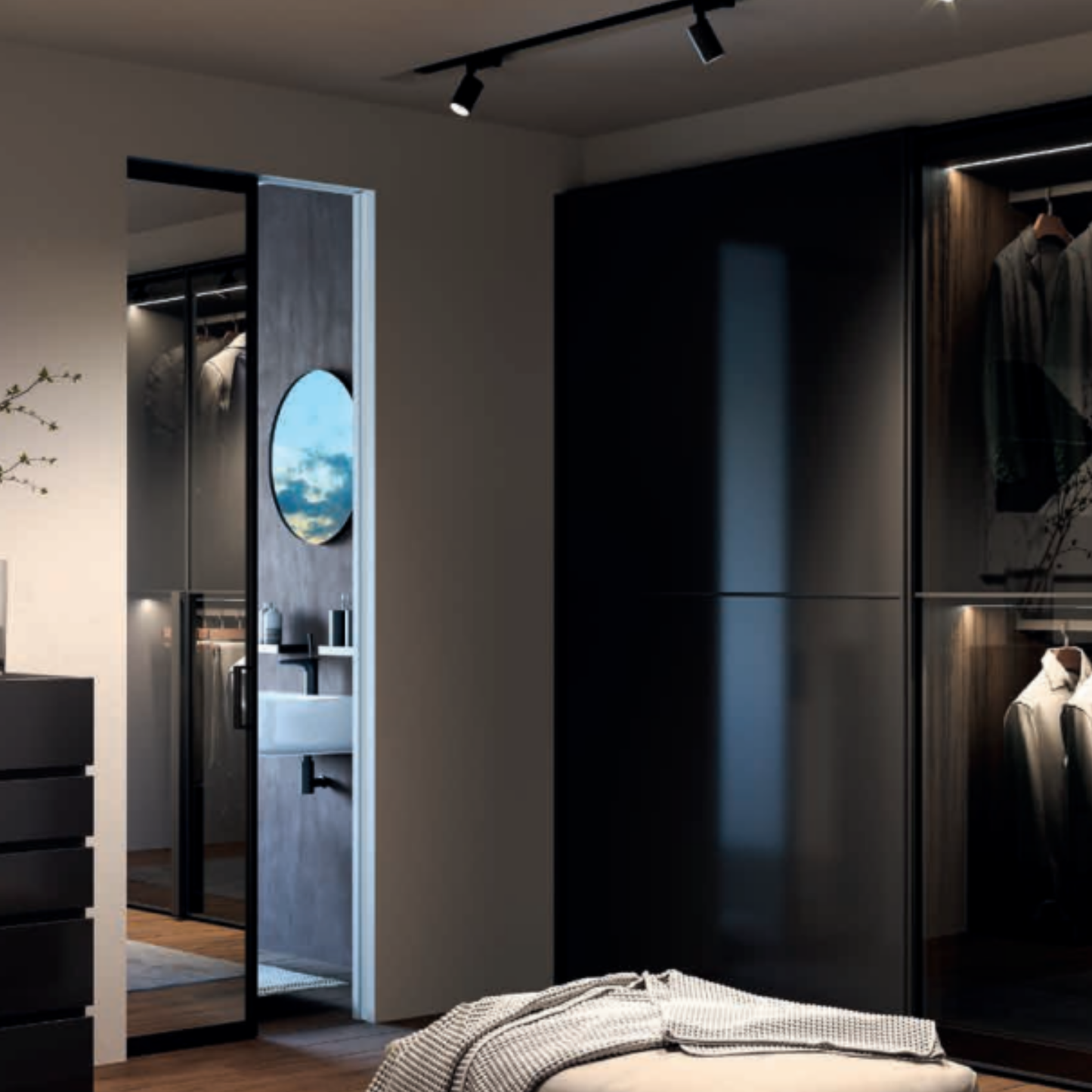 ECLISSE VetroLuxe: Aluminium Framed Glass Pocket Door