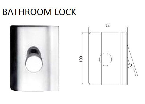 Glass Door Bathroom Lock (V-407)