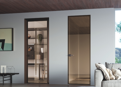 ECLISSE 40 Hinged Aluminimum Framed Glass