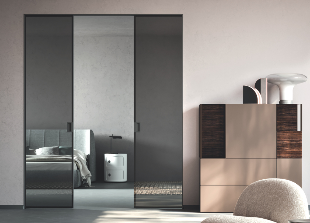 ECLISSE VetroLuxe: Aluminium Framed Glass Pocket Door
