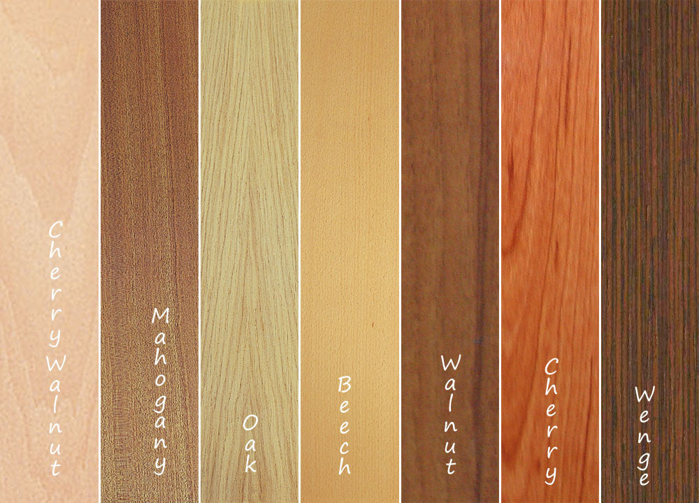 Doors are supplied in unfinished varnish or paint ready veneer so you can apply the finish you require . Veneer types possible include cherry walnut (supplied as standard), mahogany, oak, beech, walnut, cherry and wenge.